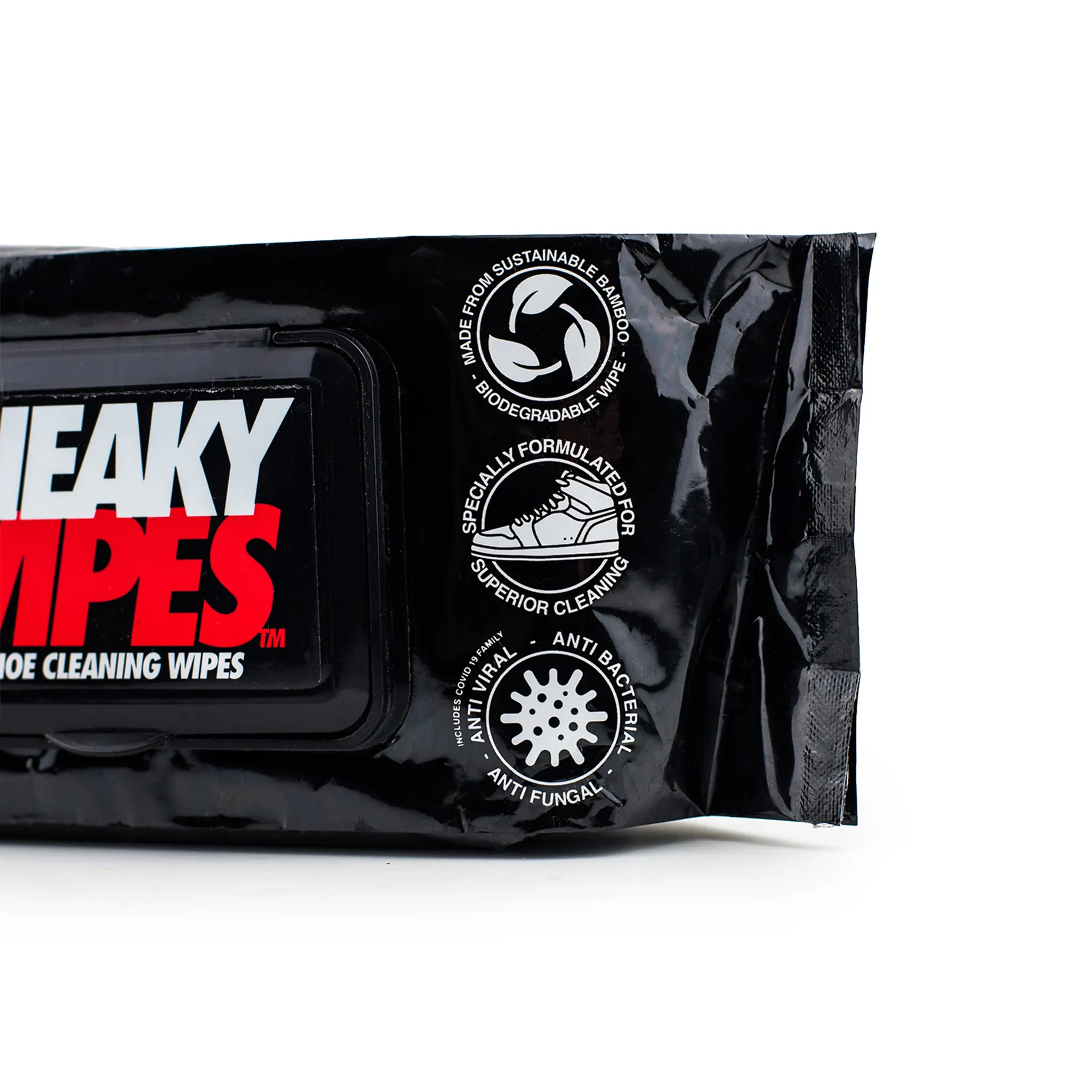 Detail view of Sneaky Wipes - Shoe and Trainer Cleaning Wipes - 50 Mega Pack
